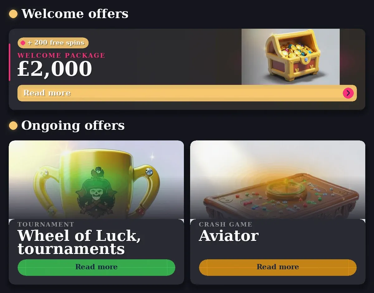 Pirate Spins Casino: £2,000, Wheel of Luck, tournaments, Aviator